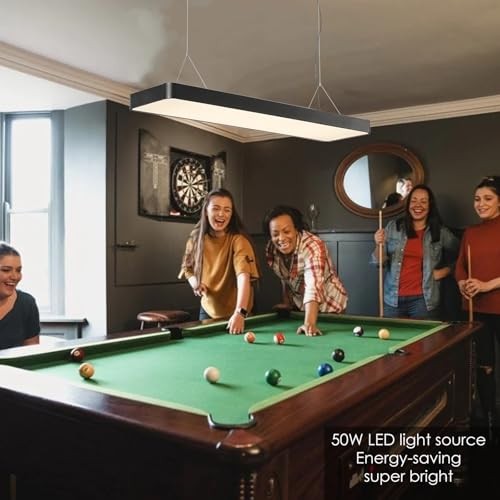 LED Billiard & Pool Table Light Hanging Light Over Pool Table for for 7'-8'