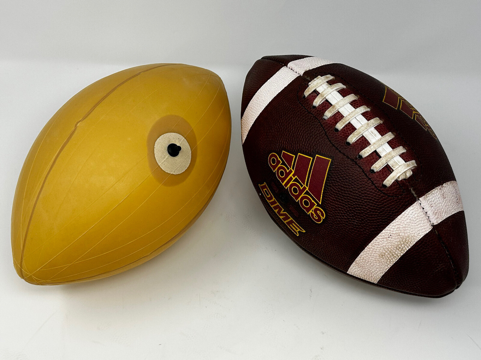 FULL-SIZE Latex Football Bladder + WHITE NFL Style Suede Lace Repair Kit