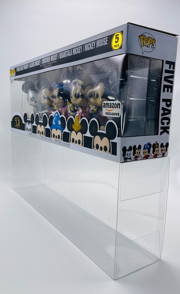 Plastic POP Protector .50mm Fits 5-Pack Funko POP Pearl Jam McDonalds Mickey Cap