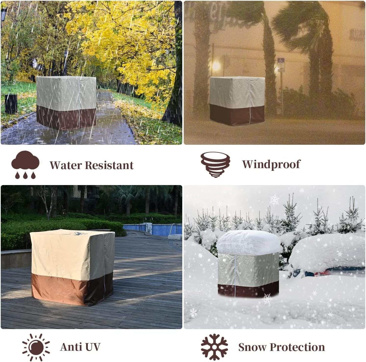 Convenient Zipper IBC Tote Protective Cover