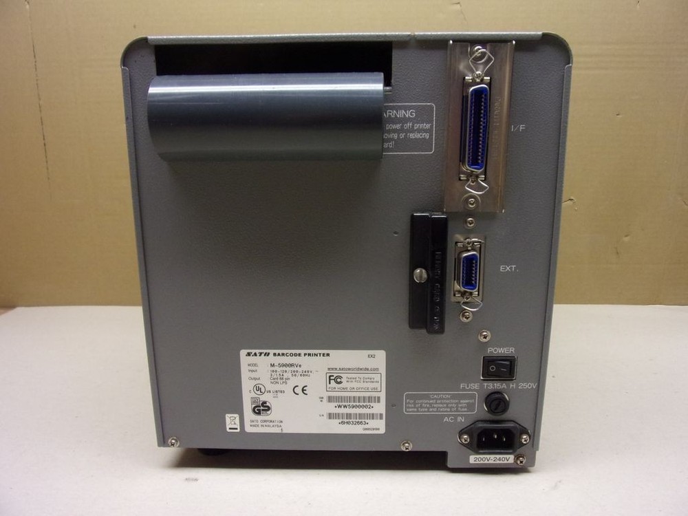 SATO M-5900RVe Industrial label printer, thermal printer, barcode printer