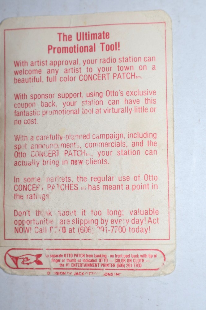 RARE Kiss Backstage Pass White Cloth Pass Variant