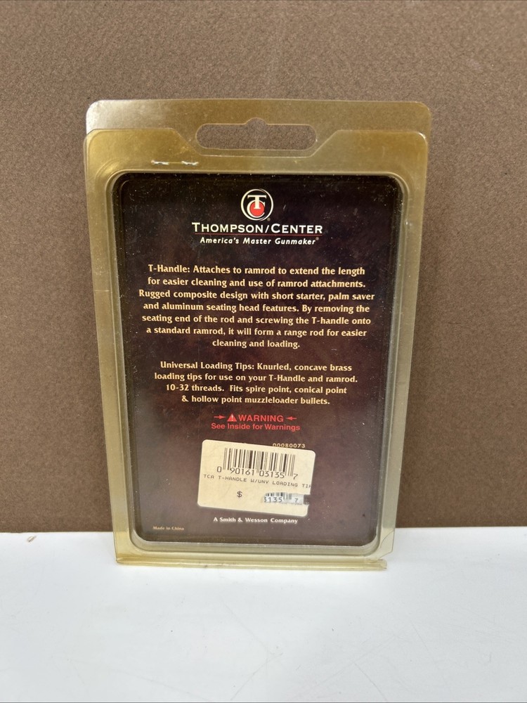 Thompson Center T-Handle Short Starter Universal Loading Tips #9058 MUZZLELOADER