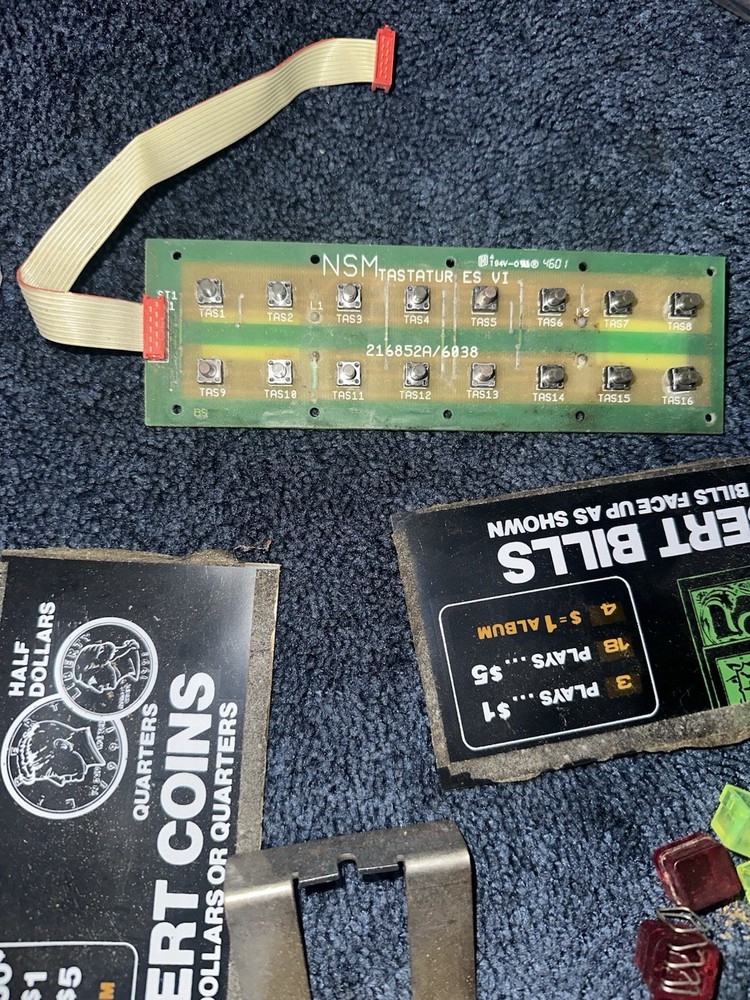Miscellaneous NSM Juke Box Parts.