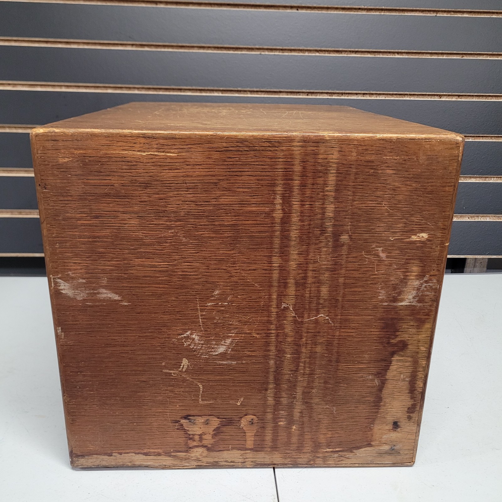 Vintage Remington Rand 6 Drawer Library Card Catalog File Cabinet Oak Solid