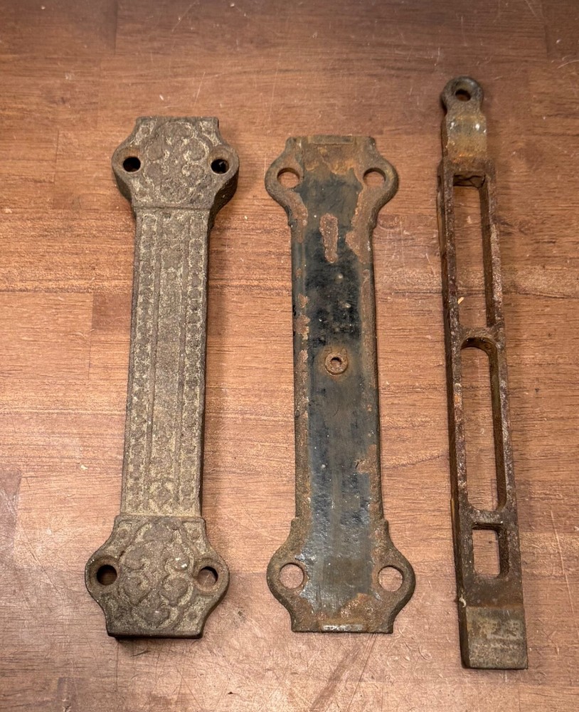 Antique Cast Iron Pull Chain Door Lock