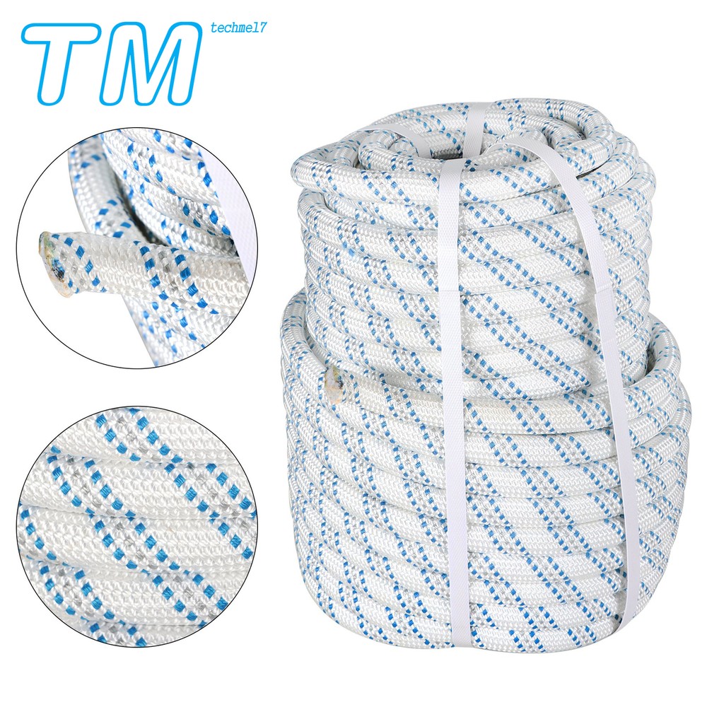 5/8" x 150' Braid Nylon Polyester Low - stretch Rope Pulling Rigging 11000lbs