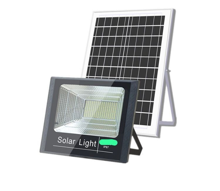 25-40-60W LED Spotlight Headlight with Twilight LED Solar Panel with Remote Control