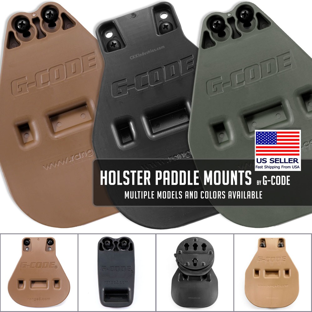 Holster Paddle Mounts - G-CODE - Multiple Models and Colors Available