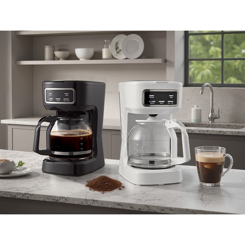 12-Cup Programmable Coffee Maker Automatic Brew W/ Timer & Glass Carafe New