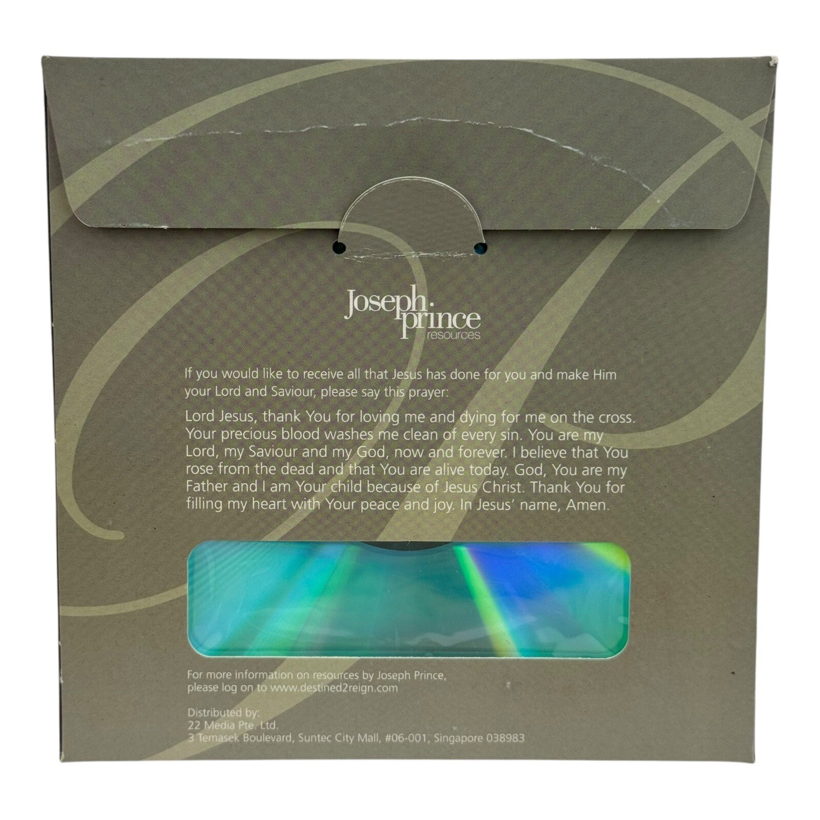 Joseph Prince: Parenting With Grace (CD 2007)Audio Christian Talk Sermon