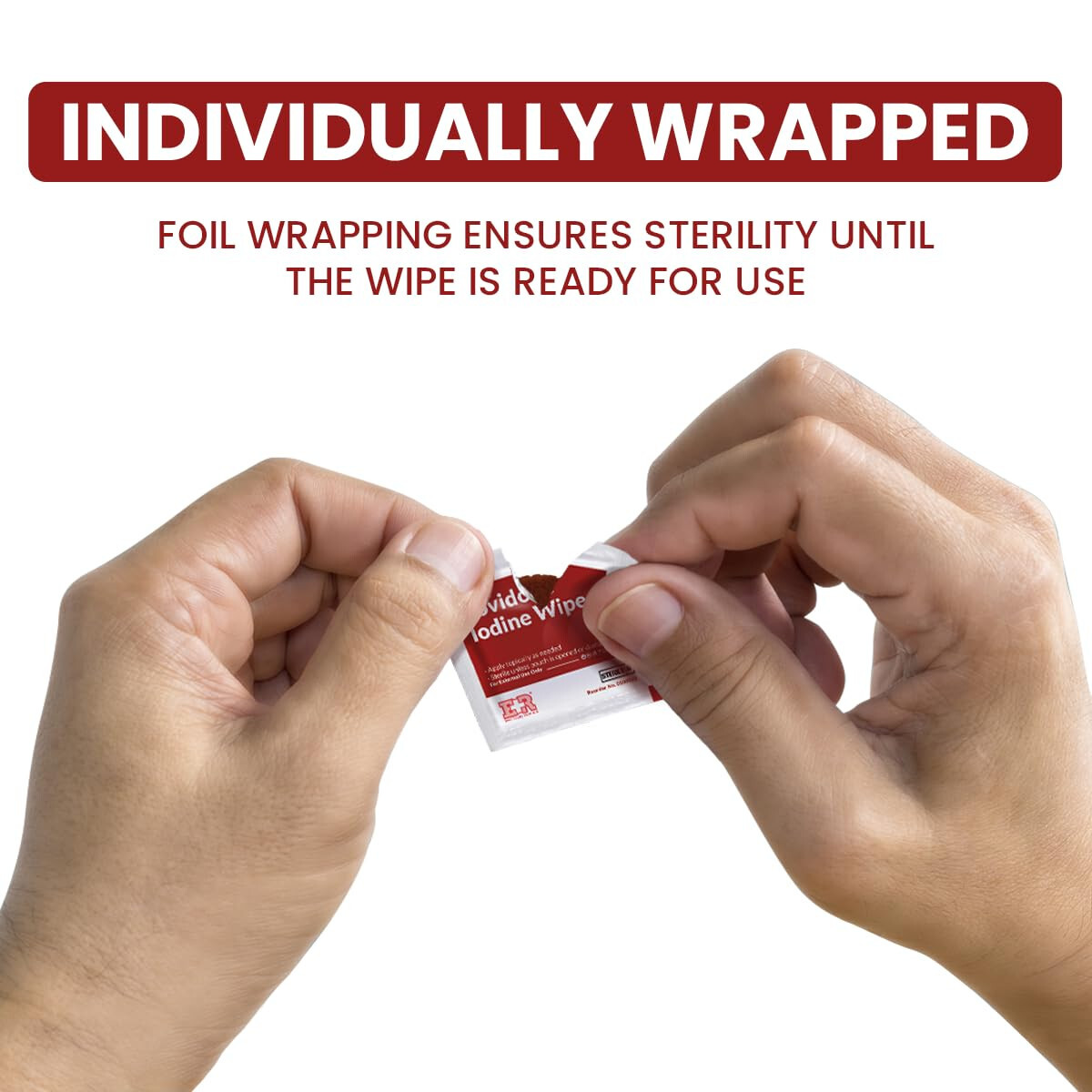 Ever Ready First Aid Povidone Iodine Wipes – Box of 100 Wipes