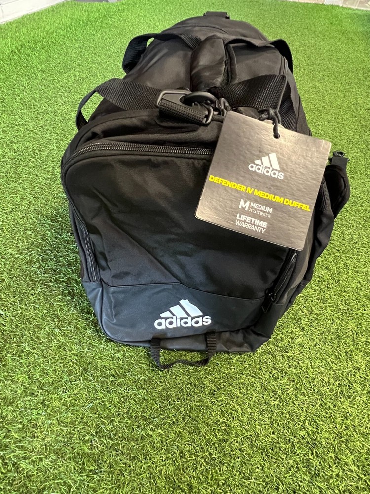 adidas Defender IV Medium Duffel Bag Black/White
