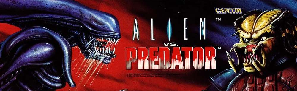 Alien vs. Predator Arcade Marquee/Sign (Arcade1Up 17.75" x 5")
