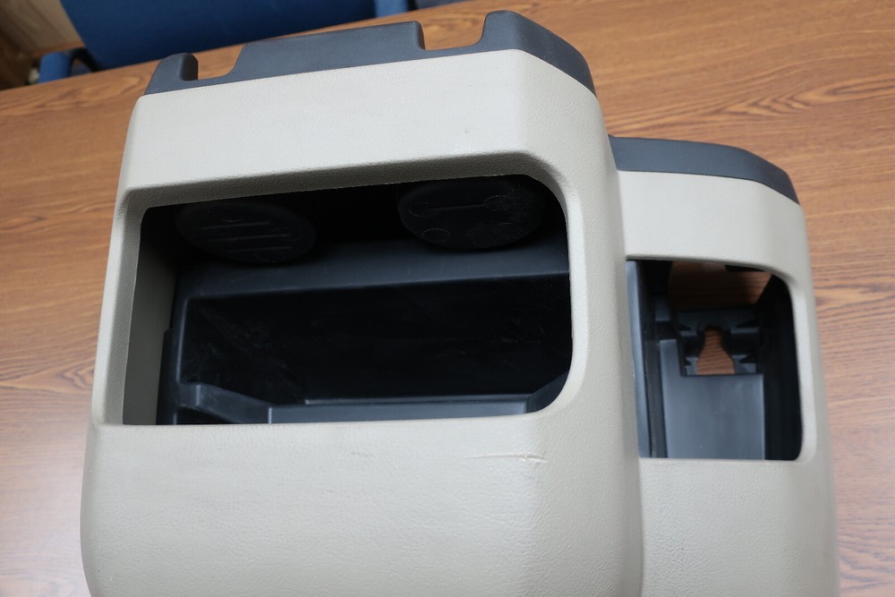 97-15 Ford Econoline Van Tan Center Console Cup Holder