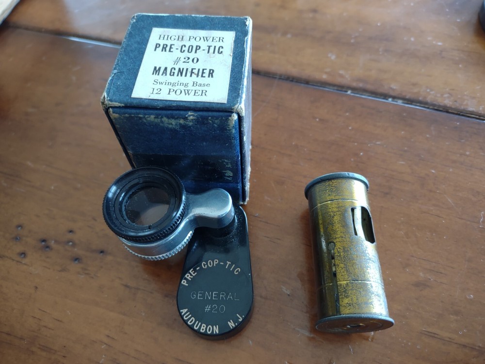 Antique Magnifiers Lot Plus Box
