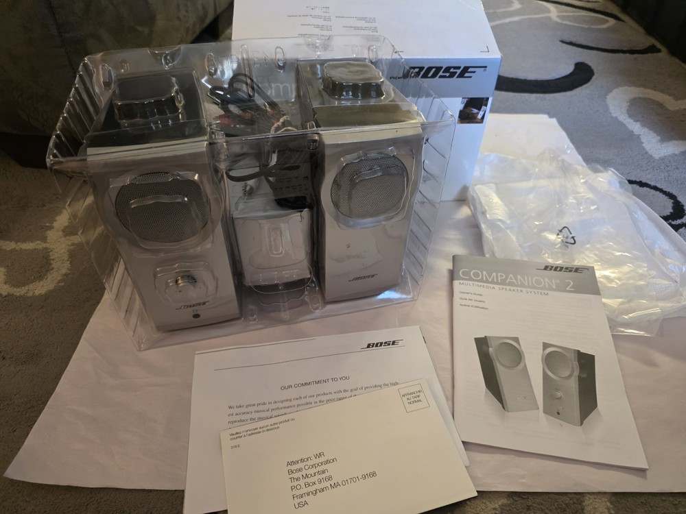 BOSE Companion 2 Multimedia Computer Speakers Speaker System Tested Excellent!