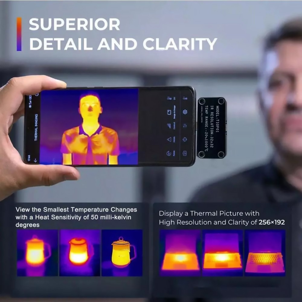 USB TypeC Multi-Language Thermal Imaging Camera IR Imager for Android Phone