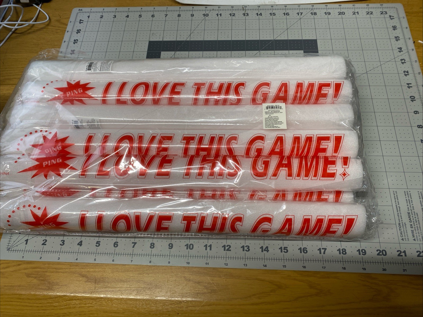 12 LED Light Up Foam Sticks 18” Concert Rally Glow Sticks Party Rave Wands