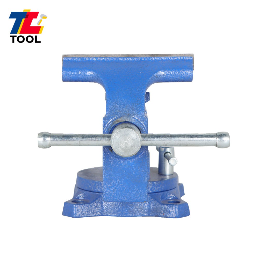 4-1/2" Vice For Workbench with Anvil Swivel Locking Base Table Top Clamp