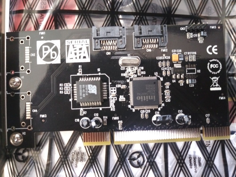 Syba Sy-sa1622-2r PCI SERIAL SATA CONTROLLER CARD