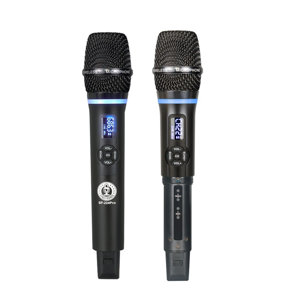 Singtronic SP-224Pro Rechargeable 2 x UHF Wireless Microphone (100% Battery)