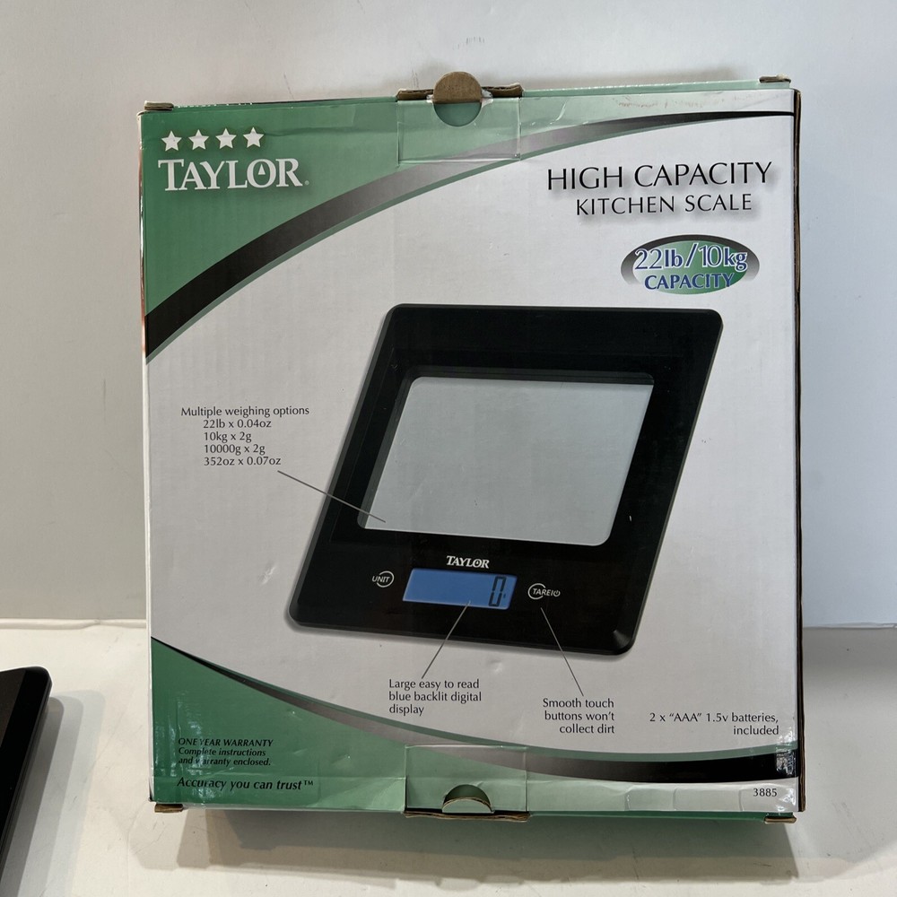 Taylor kitchen scale high capacity 22lb digital