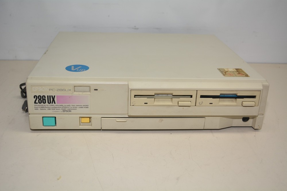 Vintage Epson PC-286UX Computer #W3187