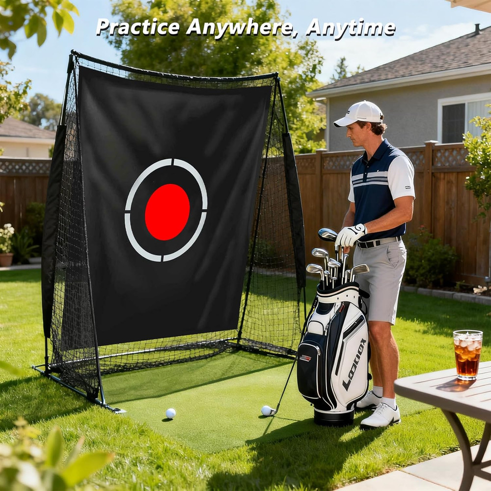 Golf Target Cloth - 5X6 FT Quick Setup Portable Practice Hitting Driving Aid Tra