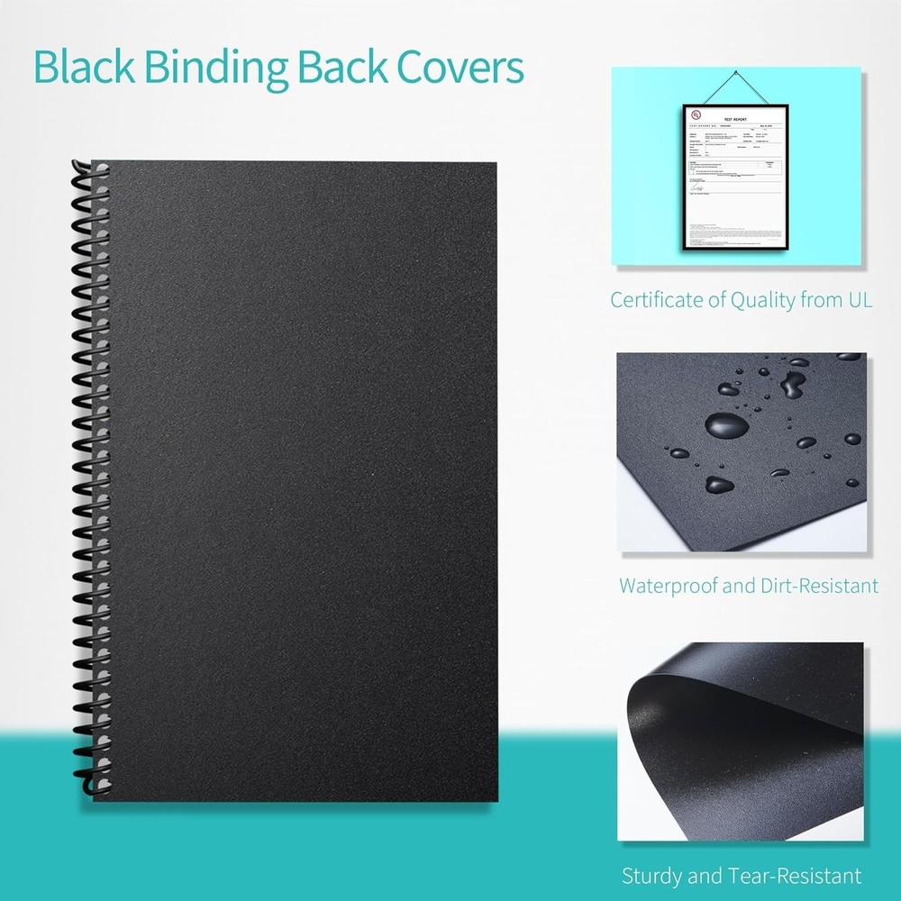 Binding Cover Set Clear PVC & Sand-Textured Poly Covers Half Letter 100 Pack