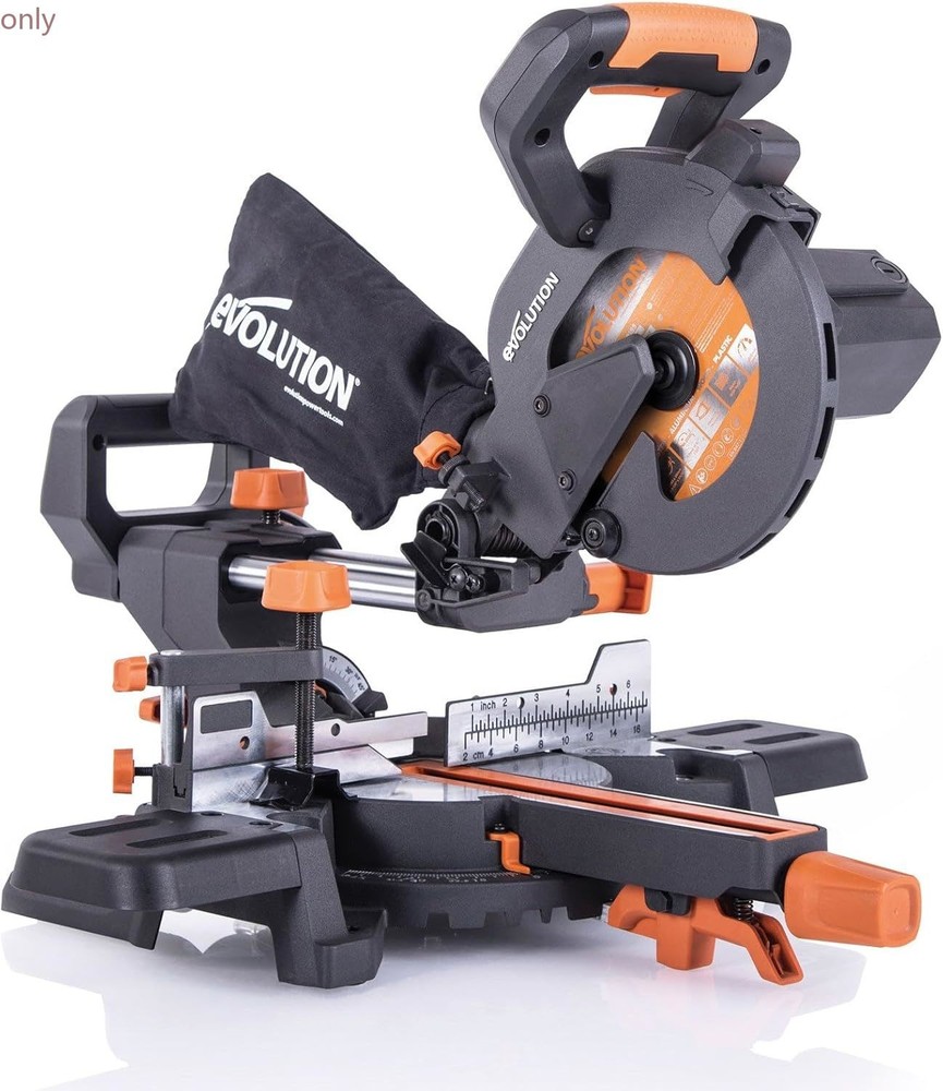 Evolution Power Tools R185SMS+ Sliding Miter Saw with Multi-Material Cutting