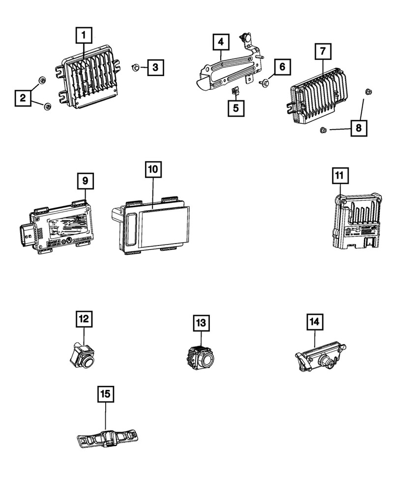 Genuine Mopar Camera Bracket 68436428AB