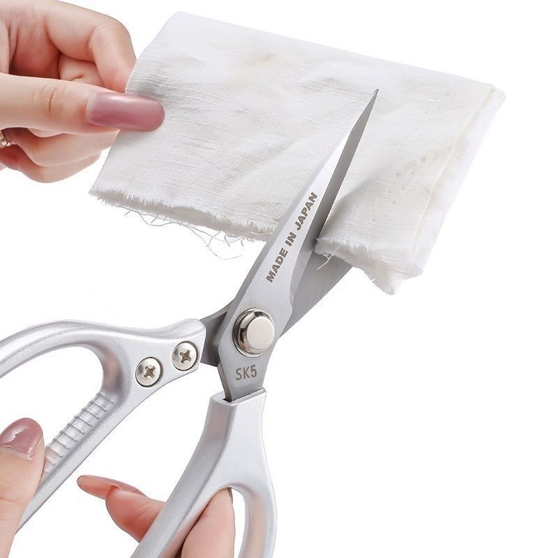 Silver SK5 Powerful Kitchen Shears Multi Function Cuts Chicken Bones Meat Fish