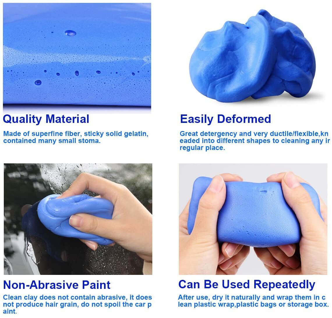 Clay Bar Detailing Auto Car Clean Wash Glass Cleaner Sludge Mud Remove Magic