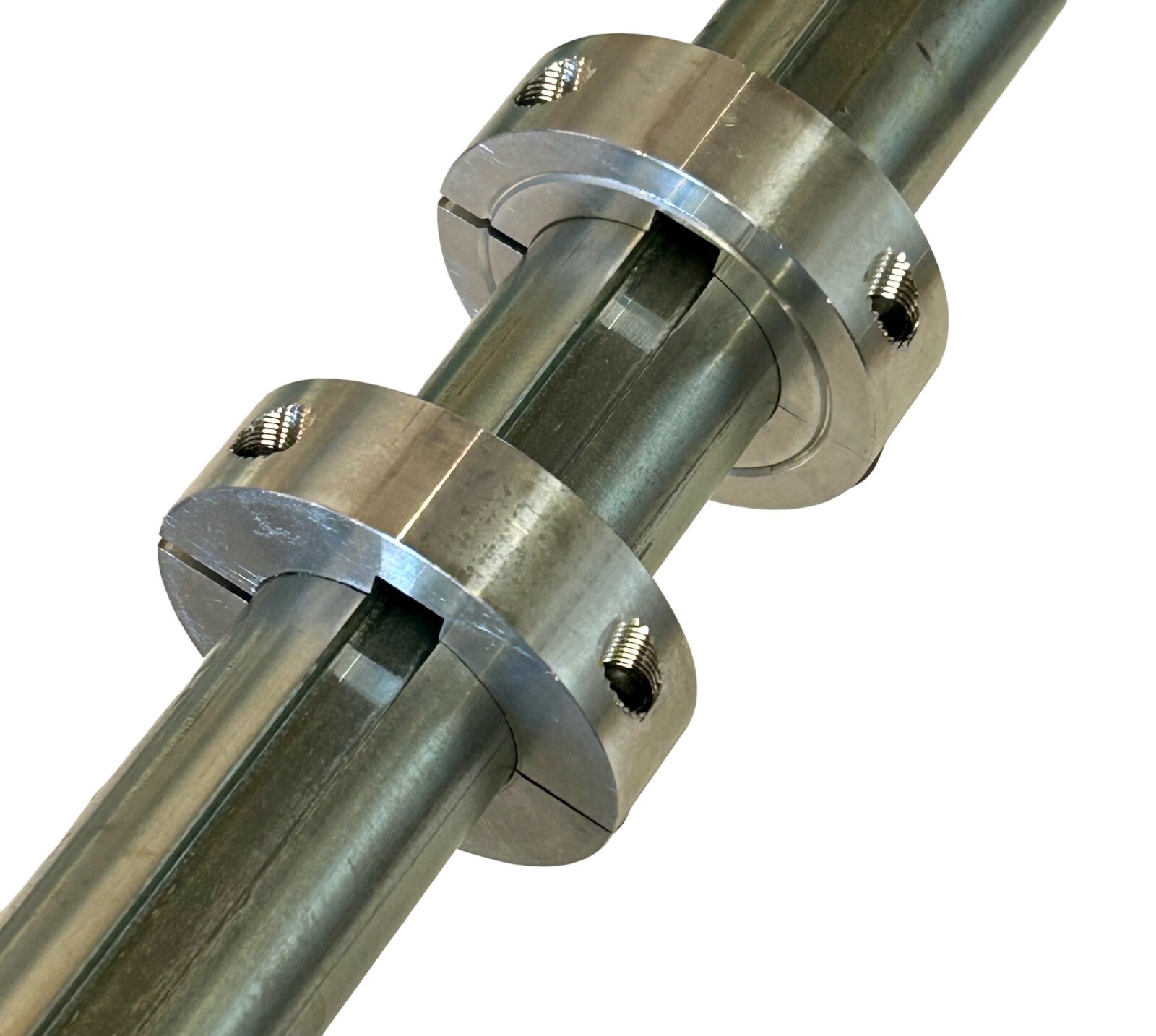 Shaft Lock Collar 1 Inch Bore,Split Aluminum (2 Pack)