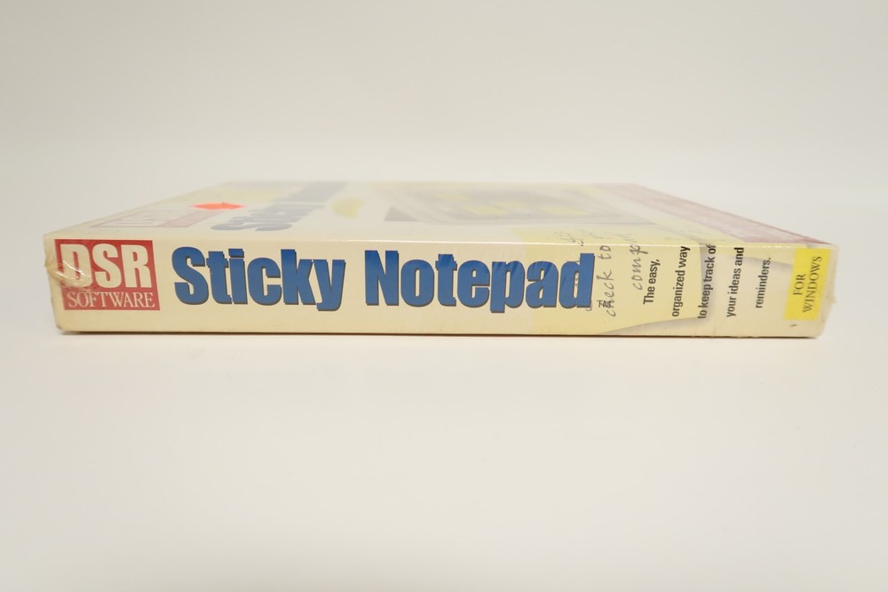 Sticky Notepad for Windows DSR Vintage PC Computer Program Software