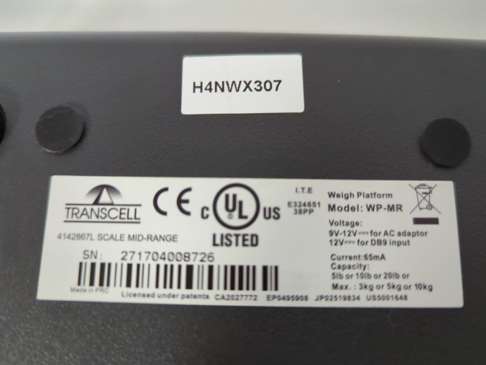TRANSCELL 4142867L SCALE MID-RANGE MODEL: WP-MR