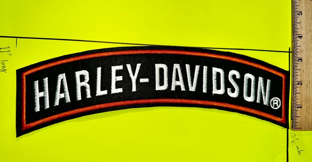 Harley-Davidson Sew- on Patch, Size: 11" x 3.1/2"