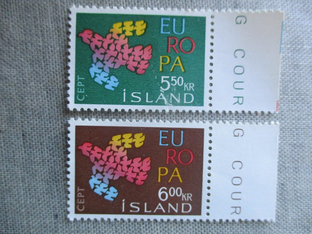 Iceland, Scott# 340-341, MNH