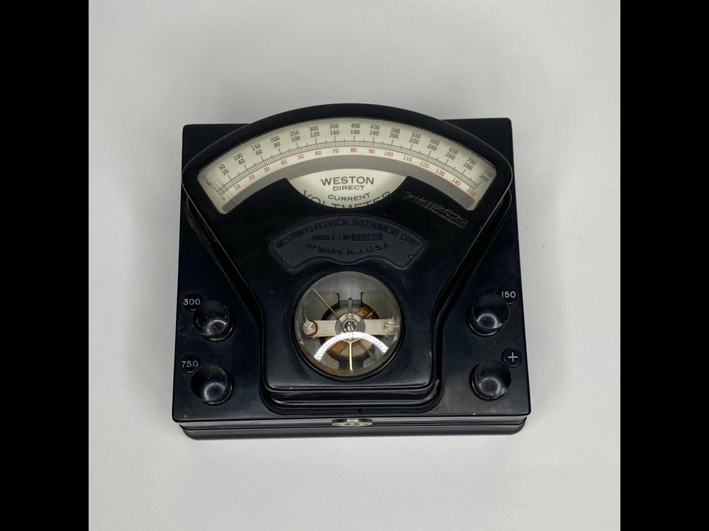 Weston Electrical Instrument Corp. Voltmeter Antique good condition