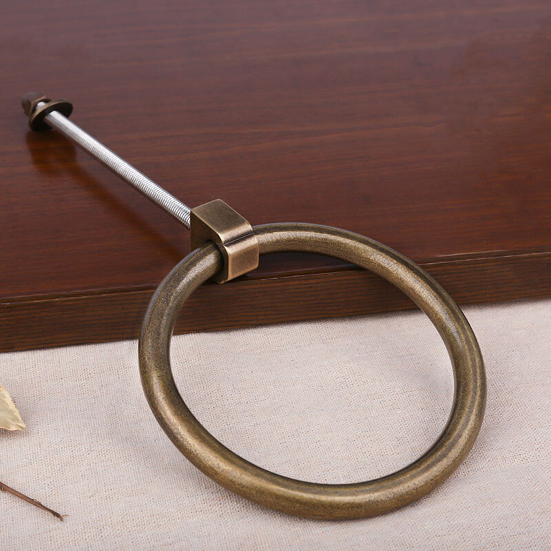 Antique Ring Door Knocker Handle Pull Solid Brass Vintage Heavy Duty Home Decor
