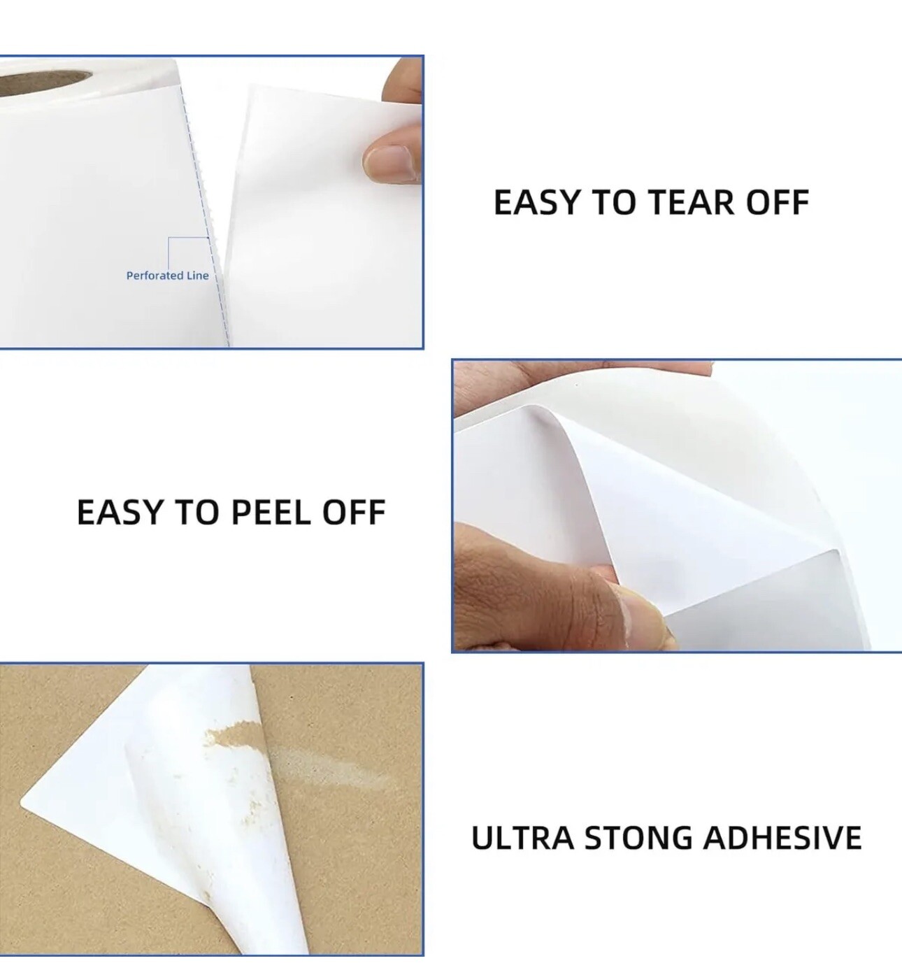 20 Rolls 4" x 6" Zebra 2844 Eltron ZP450 Direct Thermal Shipping Labels 250/roll