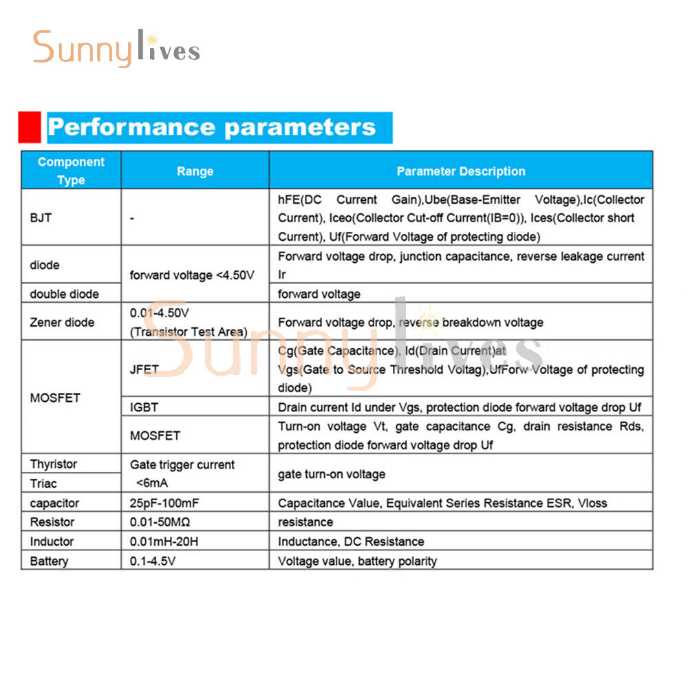 LCR-T10H Multi-function Transistor Tester Large Screen Transistor LCR Tester.