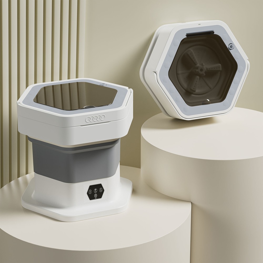 8L Portable Mini Washer Foldable Washing Machine Camping Travel Laundry Machine
