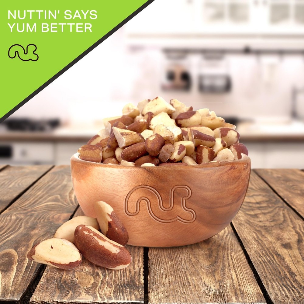 NUT CRAVINGS - Raw Broken Brazil Nuts, Unsalted, No Shell, Whole, (16oz - 1...