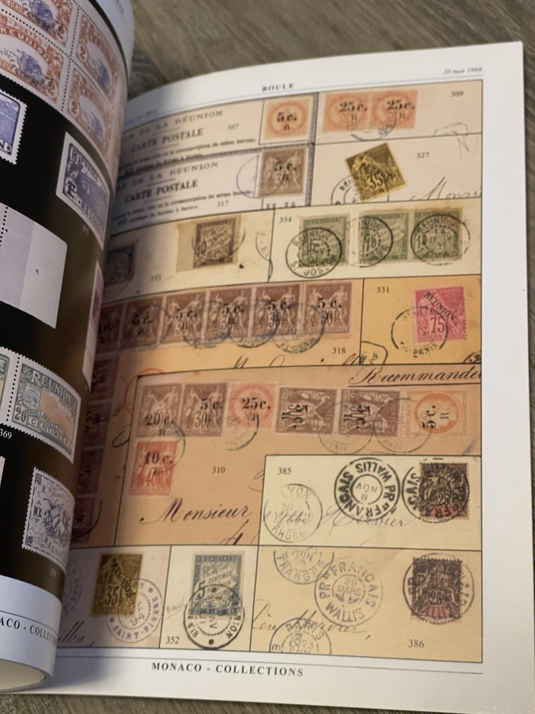 1998 Boule Monaco French Colonies Stamp Auction Catalog Paperback