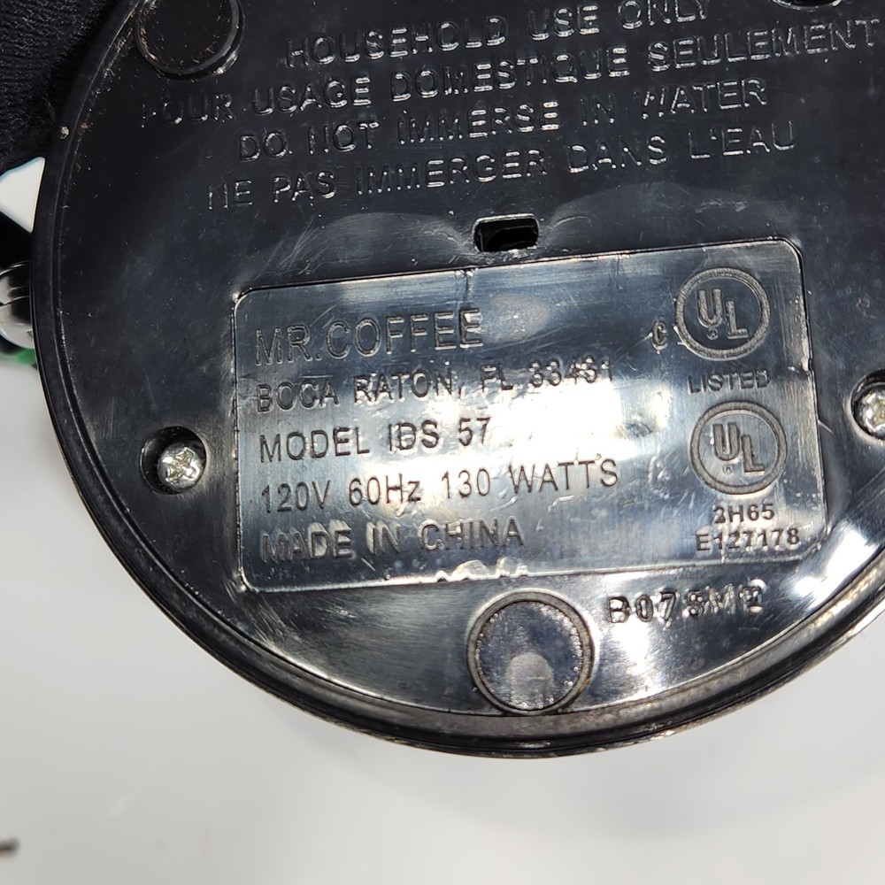 MR. Coffee Coffee Grinder IDS 57 Tested Working EUC