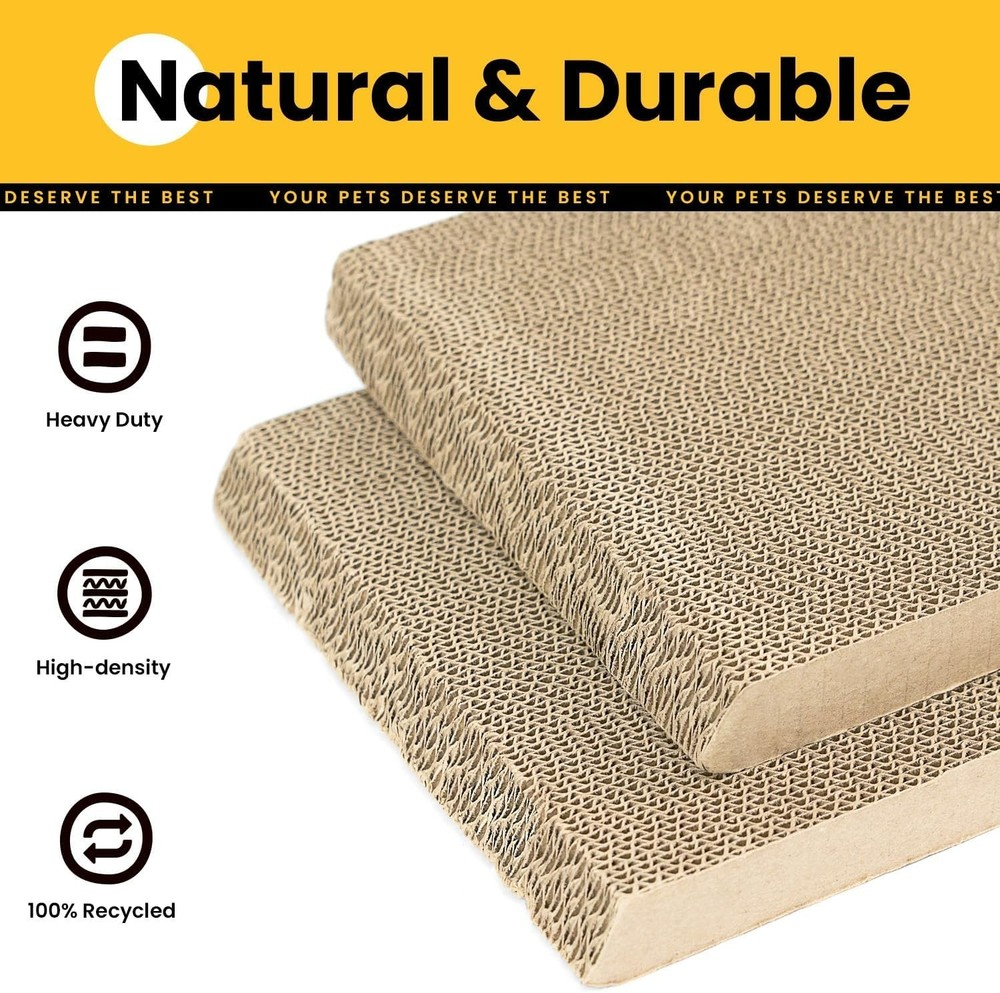 A-Frame Cat Scratcher Vertical & Horizontal Scratching pad for Multiple Cats,...