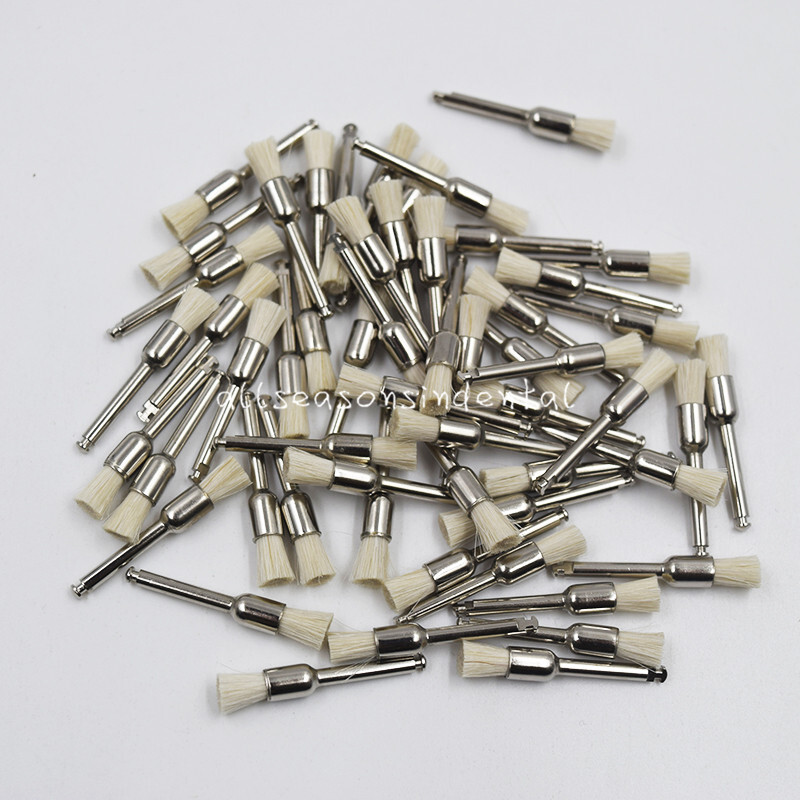 Dental Latch Tapered Rubber Bristle Polishing Cups&Brushes Tooth Prophy Polisher