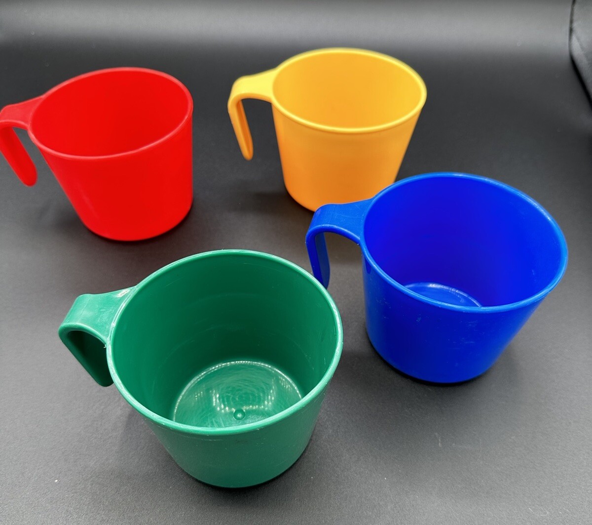 Vintage Mug Camping 4 lightweight Plastic 80's GSI Outdoors Tuff N Stuff